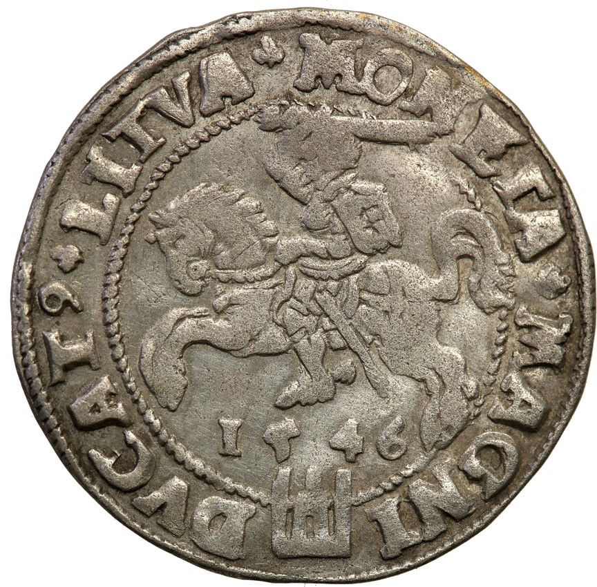 Zygmunt II August. Grosz na stopę litewską 1546, Wilno